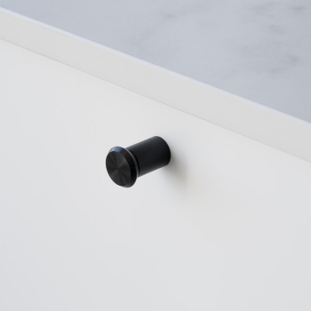Knop Fase Ø23mm - Børstet Sort