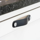 Greb Loop Round - 128mm - Sort Læder/Sort