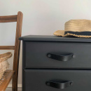 Greb Loop Round - 128mm - Sort Læder/Sort