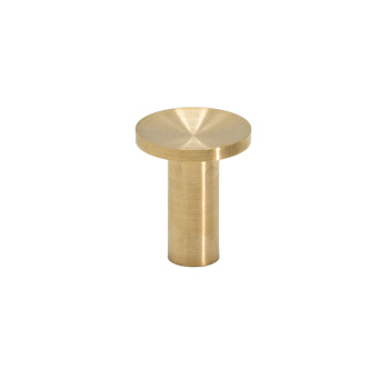 Knop Sture - 18mm - Børstet Ubehandlet Messing
