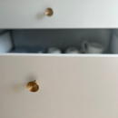 Knop Sture - 28mm - Børstet Ubehandlet Messing