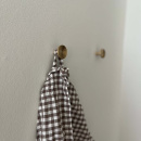 Knage Sture - 28mm - Børstet Ubehandlet Messing