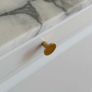 Knop Dalby - Poleret Ubehandlet Messing