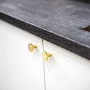 Knop Dalby - Poleret Messing