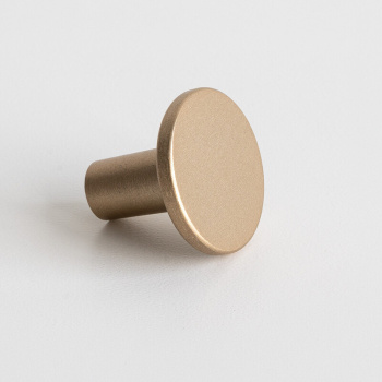 Knop Lund - 25mm - Børstet Lys Guld