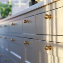 Knop Solliden - Poleret Ubehandlet Messing