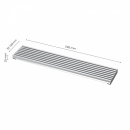Ventilationsgitter - 598x125 - Aluminium
