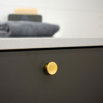 Knop Como - Børstet Messing