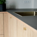 Knop Como - Børstet Messing