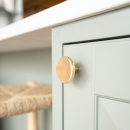 Knop Como Big - Poleret Messing