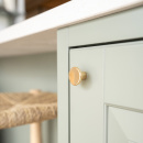 Knop Como - Poleret Messing