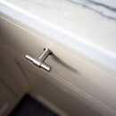 Knop T-type - Rustfrit Stål Finish