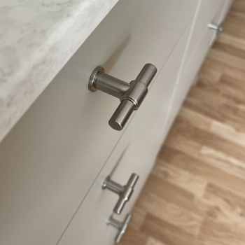 Knop T-type - Rustfrit Stål Finish