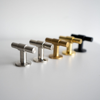 Knop T Uniform - Børstet Rustfrit