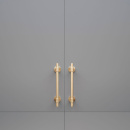 Greb Uniform - 128mm - Børstet Ubehandlet Messing