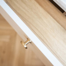 Knop Uno - Børstet Ubehandlet Messing