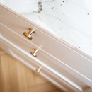 Knop Uno - Børstet Ubehandlet Messing