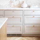 Knop Uno - Børstet Ubehandlet Messing