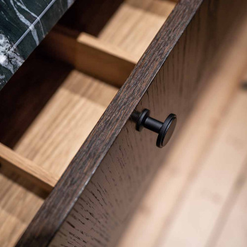 Knop Uno - Mat Sort