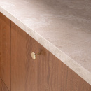 Knop Spira - Poleret Messing