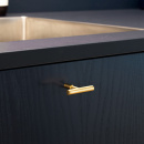 Knop T Spira - Poleret Messing