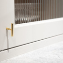 Knop T Spira - Poleret Messing