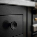 Knop Fleur - Støbejern Sort