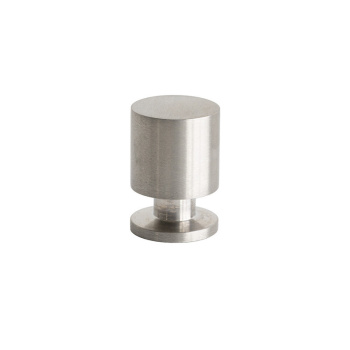 Knop Solo - 21mm - Børstet Rustfrit