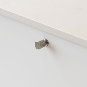 Knop Solo - 21mm - Børstet Rustfrit
