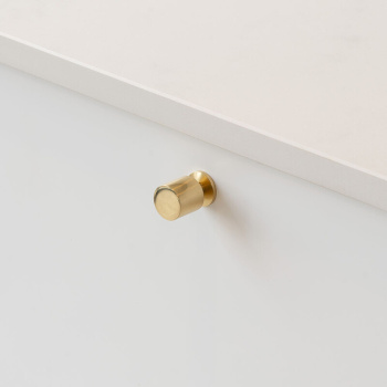 Knop Solo - 21mm - Poleret Messing