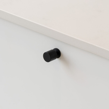 Knop Solo - 21mm - Mat Sort