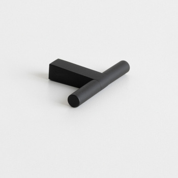 Knop T Petit - Mat Sort