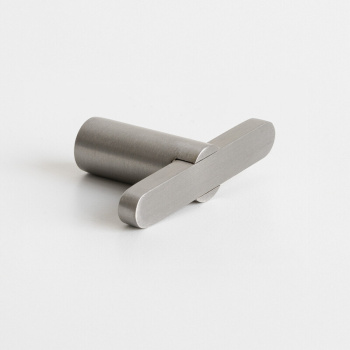 Knop T Flow - Børstet Nikkel