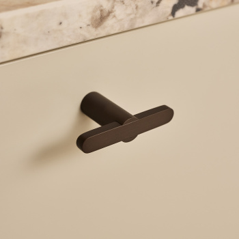 Knop T Flow - Brunet Messing