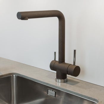 Blandingsbatteri Milano - Silgranit Kaffe/Krom