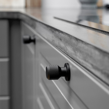 Knop Manor Rund - Mat Sort