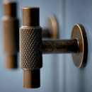 Knop T Manor - Antik Messing