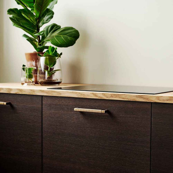 Greb Rattan - 160mm - Børstet Messing