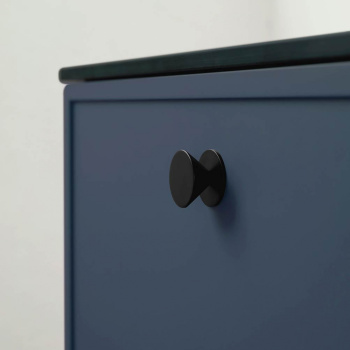 Knop Orbit - 35mm - Mat Sort