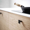 Knop Transit - 16mm - Mat Sort