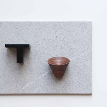Knop Transit - 16mm - Mat Sort