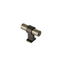 Knop T Bond  - Antik Brun/Børstet Messing