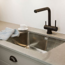 Blandingsbatteri London - Udtrækkeligt Mundstykke - Mat Sort