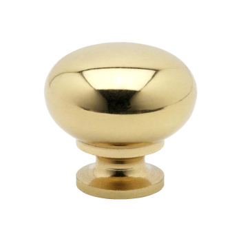 Knop 7638 - Poleret Messing