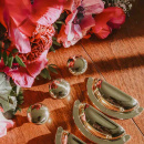 Knop 7638 - Poleret Messing