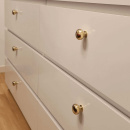 Knop 7638 - Poleret Messing