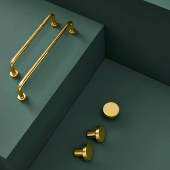 Knop 2078 - Poleret Messing