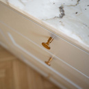 Knop Jubilee - 28mm - Ubehandlet Messing