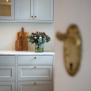 Knop Jubilee - 28mm - Ubehandlet Messing