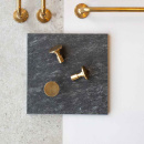 Knop Jubilee - 28mm - Ubehandlet Messing